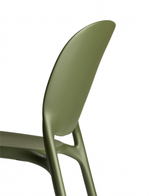 Стул пластиковый Scab Design Hug Go Green, оливковый