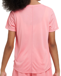 Футболка для девочки теннисная Nike Dri-Fit One Short Sleeve Top GX - coral chalk/sea coral