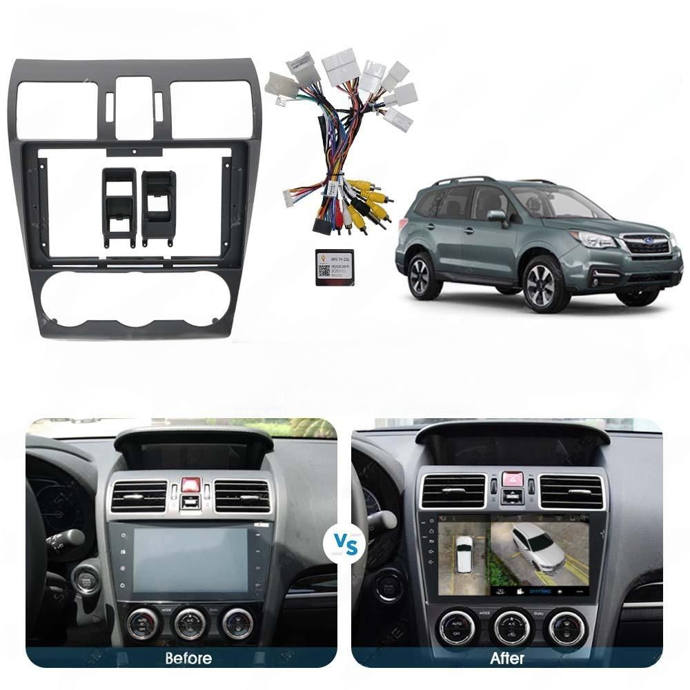 установочный комплект SUBARU Forester 2013-2014, Impreza 2011+, рамка + проводка KB-SF-9511-1