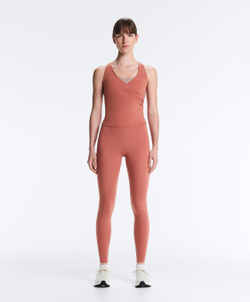 OYSHO Майка Comfortlux с перекрестными деталями, оранжево-розовый