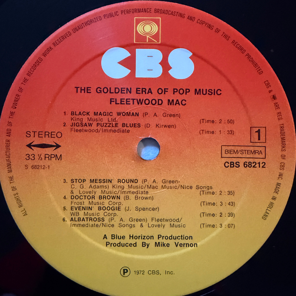 Fleetwood Mac ‎– The Golden Era Of Pop Music 2LP (Голландия)