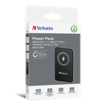 Портативный аккумулятор Verbatim Charge‘n’Go Power Bank 5000 мАч с беспроводной зарядкой, чёрный