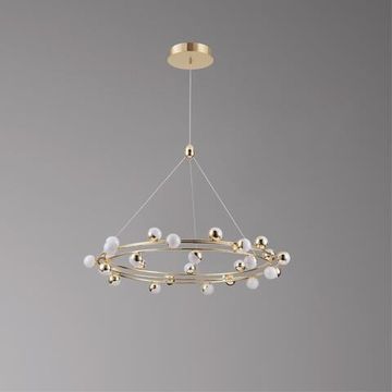 Подвесная люстра LED 81W 3000К APL.774.03.81 золото Delfin Aployt
