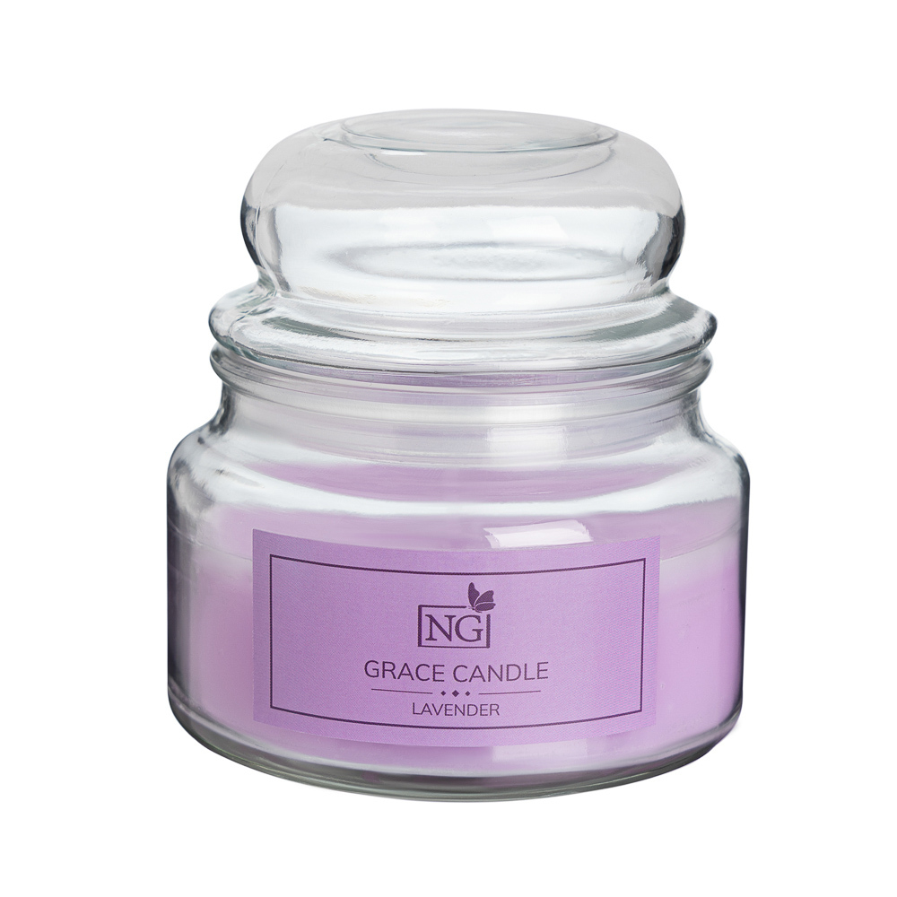 NEW GALAXY Cвеча ароматизированная Grace Candle 170 гр. ваниль, хлопок, лаванда, красные фрукты