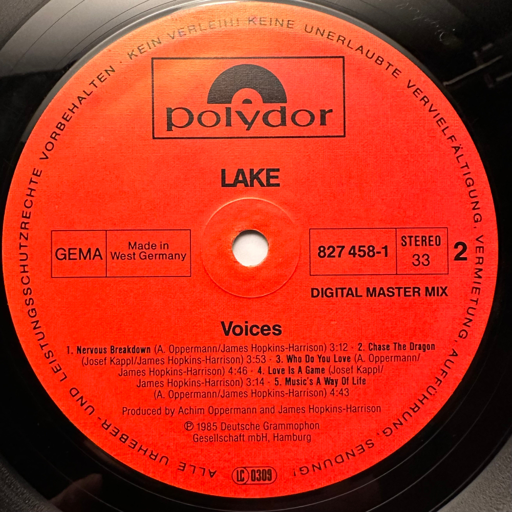 Lake- Voices (Германия 1985г.)