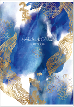 Тетрадь общая А4 60л., ABSTRACT BLUE, обложка - мелов.картон+сплошной УФ лак, скрепка