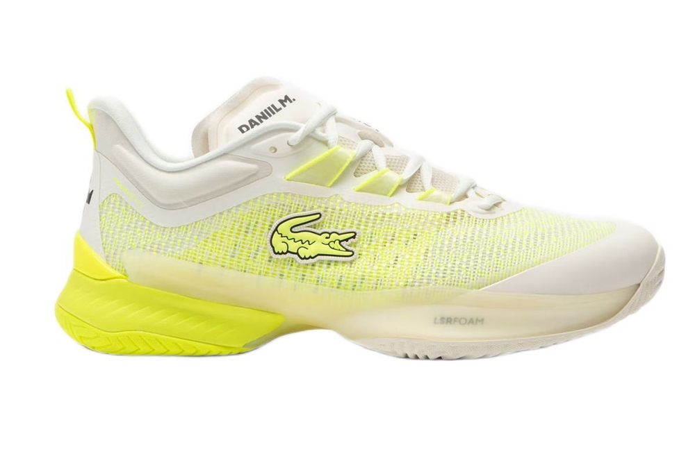 Мужские теннисные кроссовки Lacoste Sport AG-LT23 Ultra - off white/yellow