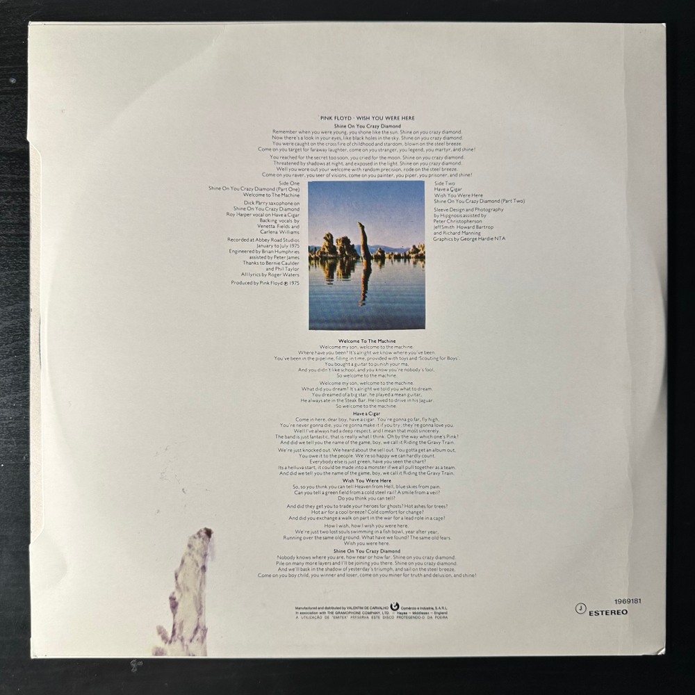 Pink Floyd ‎– Wish You Were Here (Португалия 1975г.)