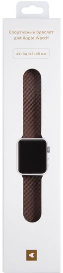 Ремешок миланская петля moonfish для Apple watch - 42/44/45/49 мм, розовый