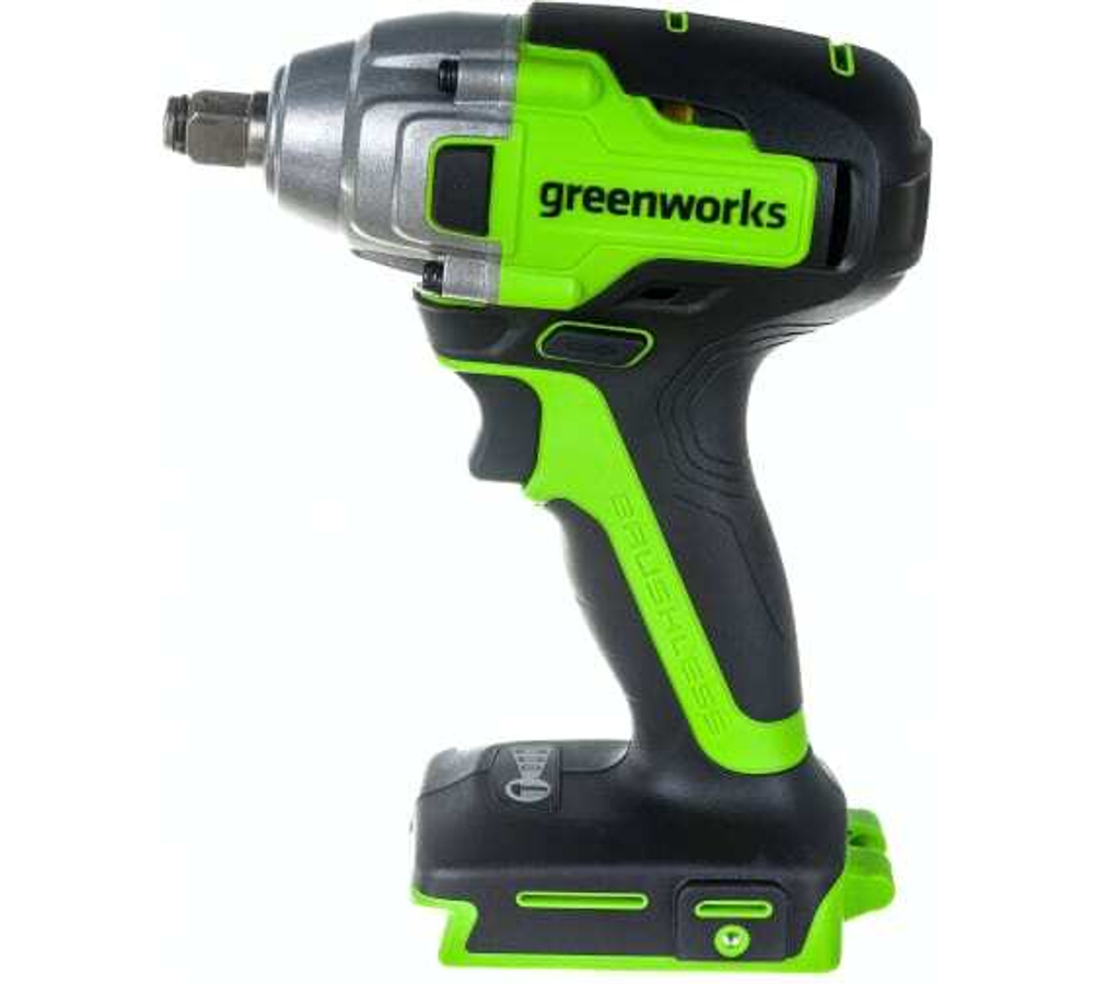 Гайковерт аккумуляторный ударный 24V Greenworks GD24IW400 400Нм б/щ без АКБ и ЗУ