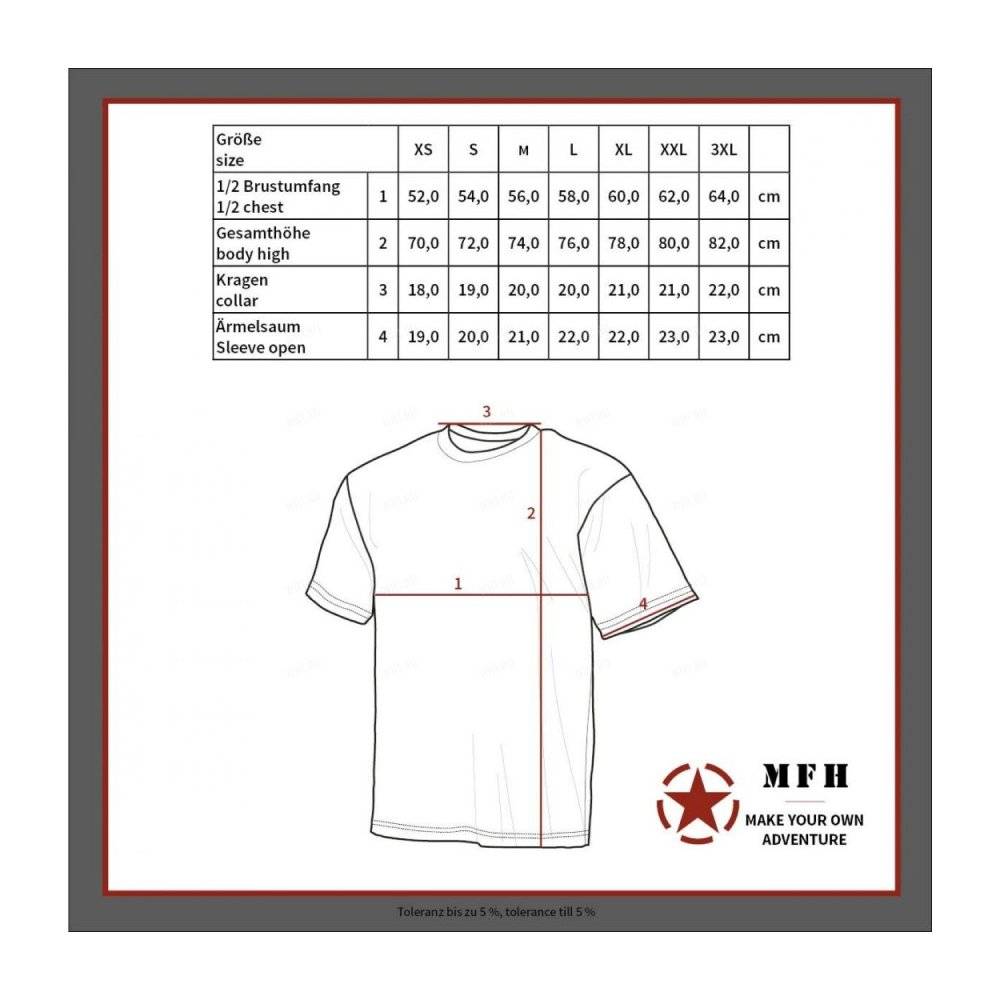 Футболка MFH US T-Shirt, 170g/m², камуфляж - Digital Urban