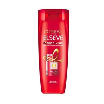 Шампунь L'Oral Elseve Color Vive для окрашенных и мелированных волос с УФ-фильтром и экстрактом красного пиона 360 мл (Франция)