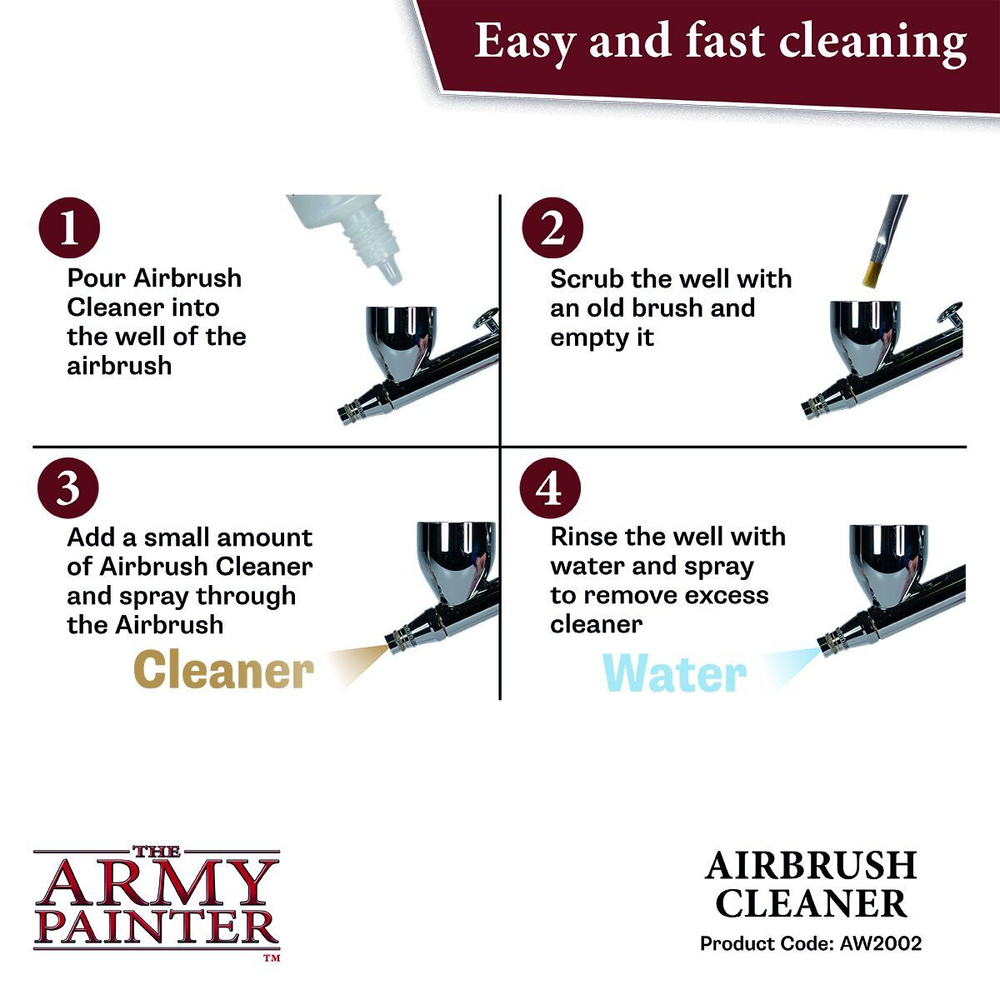 Очиститель для аэрографа Army Painter Airbrush Cleaner (100мл)