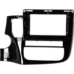 Комплект рамки с разъёмами 10,1"+can Mitsubishi Outlander 3 2012-2023 овальный климат Chinese ver.CAN