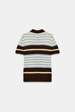 ТРИКОТАЖНОЕ ПОЛО В ПОЛОСКУ — ZARA