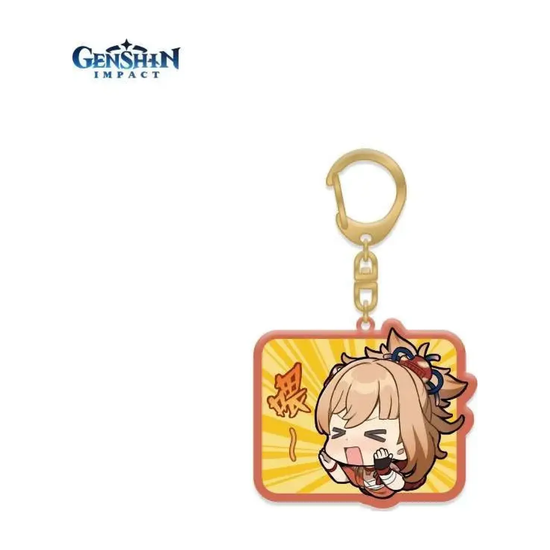Брелок Genshin Impact акриловый Chibi Expressions Character Acrylic Keychain Yoimiya (GEN236)