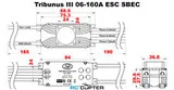 ESC регулятор мотора Scorpion Tribunus III 06-160A ESC SBEC 3-6S
