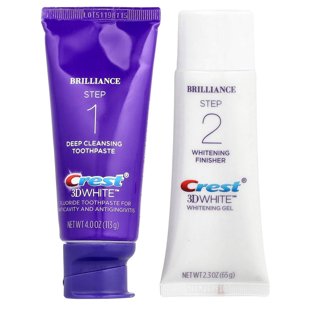 Crest, 3D White™, двухэтапное средство для ежедневного отбеливания, 1 набор