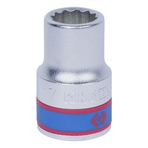 KING TONY (633017M) Головка торцевая стандартная двенадцатигранная 3/4", 17 мм