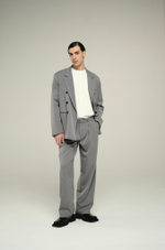 Брюки широкие | grey