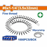 Саморезы в ленте WADFOW WXS2513C 1000 шт. 3,5х32 мм