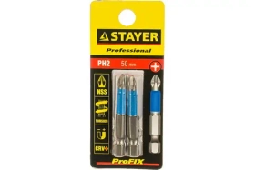 Биты (E 1/4"; PH 2; 50 мм; 2 шт.) STAYER 26203-2-50-02