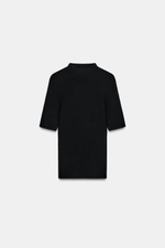 ТОП ИЗ 100% ТОНКОЙ ШЕРСТИ С КОРОТКИМИ РУКАВАМИ — ZARA