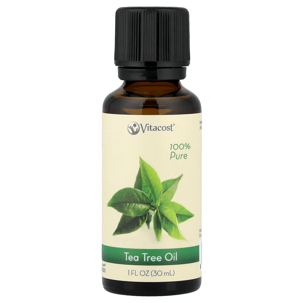 Vitacost, 100% чистое масло чайного дерева, 30 мл (1 жидк. унция)