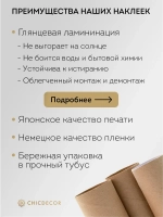 Наклейка на холодильник красочная Северное сияние