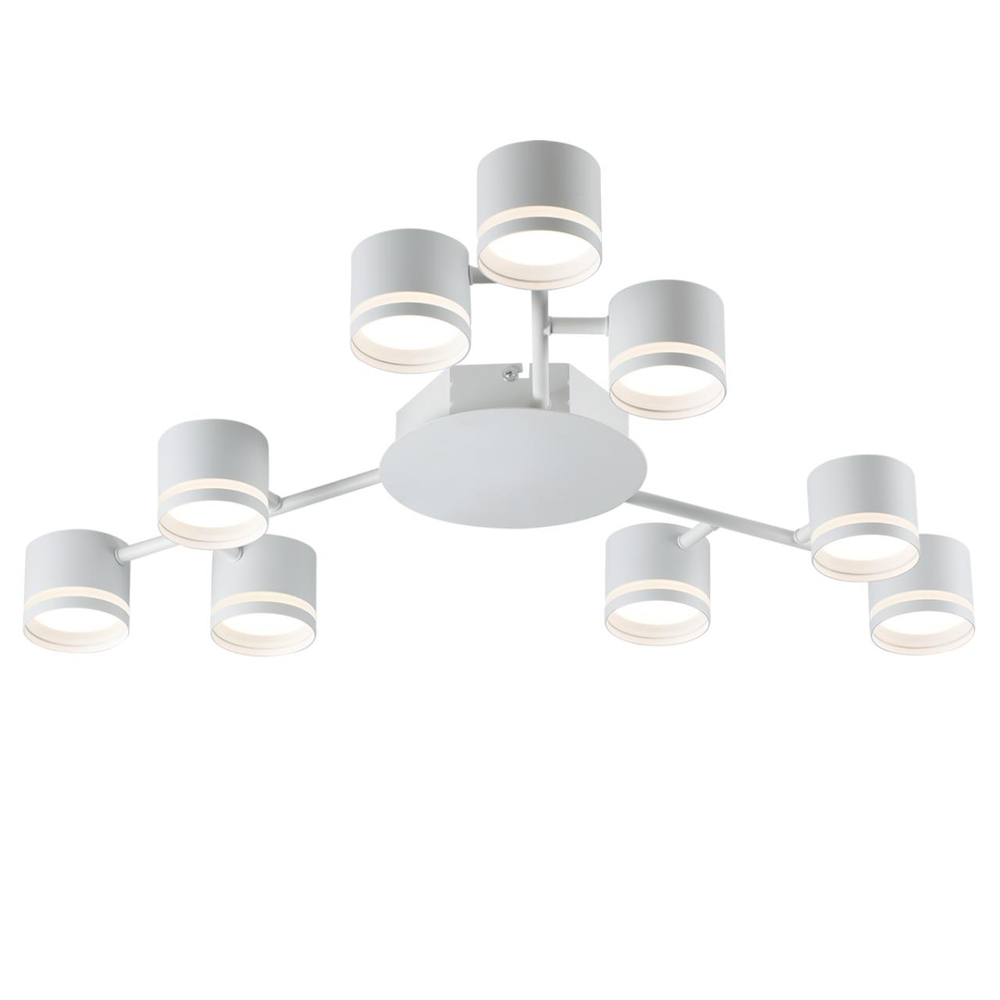 8235/9C COMFI LN26 242 белый металл Люстра потолочная LED GX53 9*12W 220V GARETA