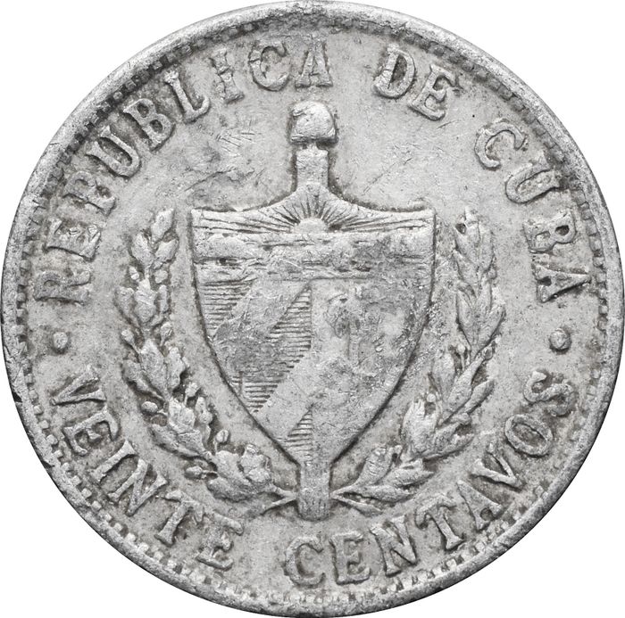 20 сентаво 1963-2021 Куба VF