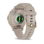 Часы Garmin Venu 3s цвета "французский серый" с золотистым безелем, 010-02785-02