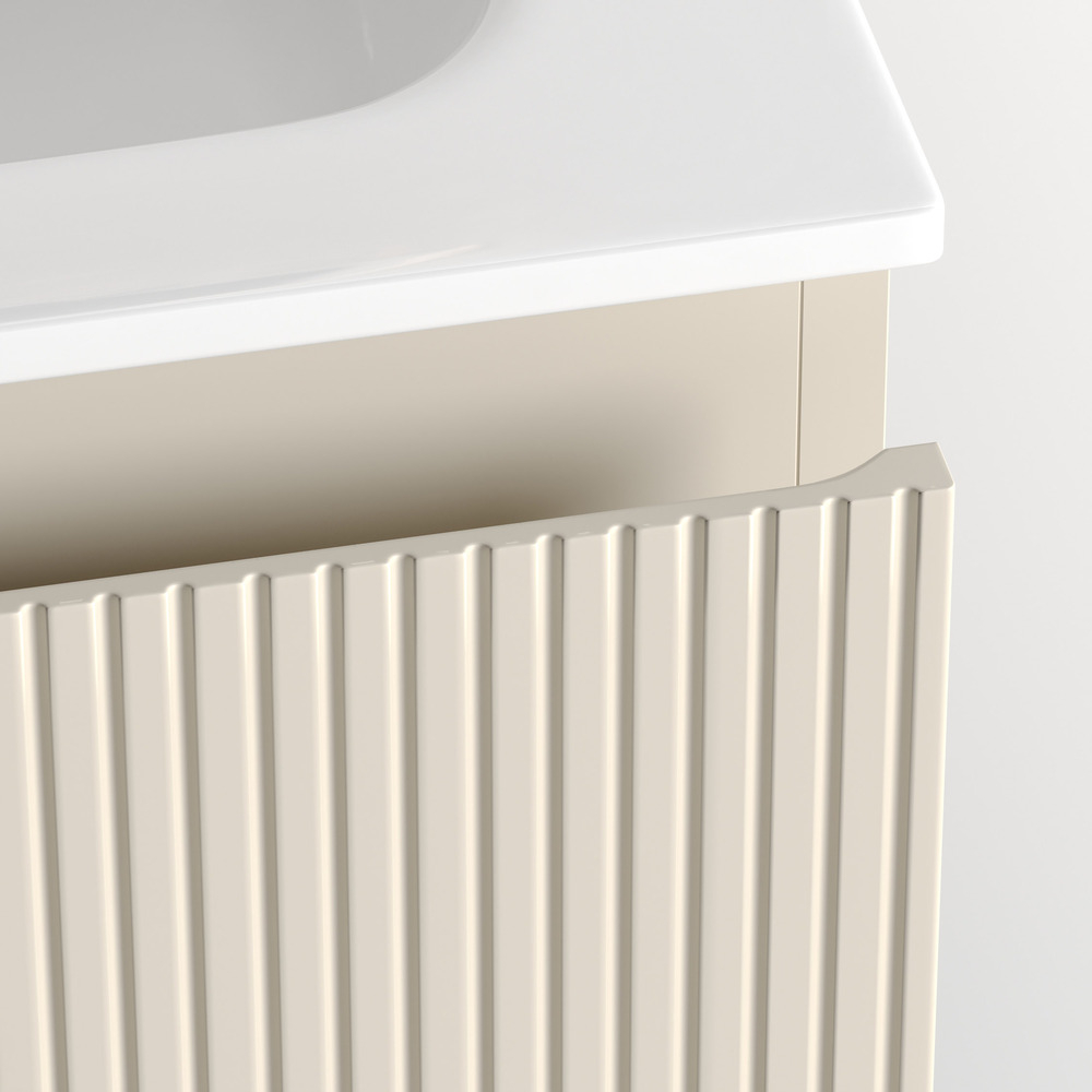 Тумба подвесная под раковину Sancos Snob T левая, Beige Soft 995х445х500, арт. SNT100LCE