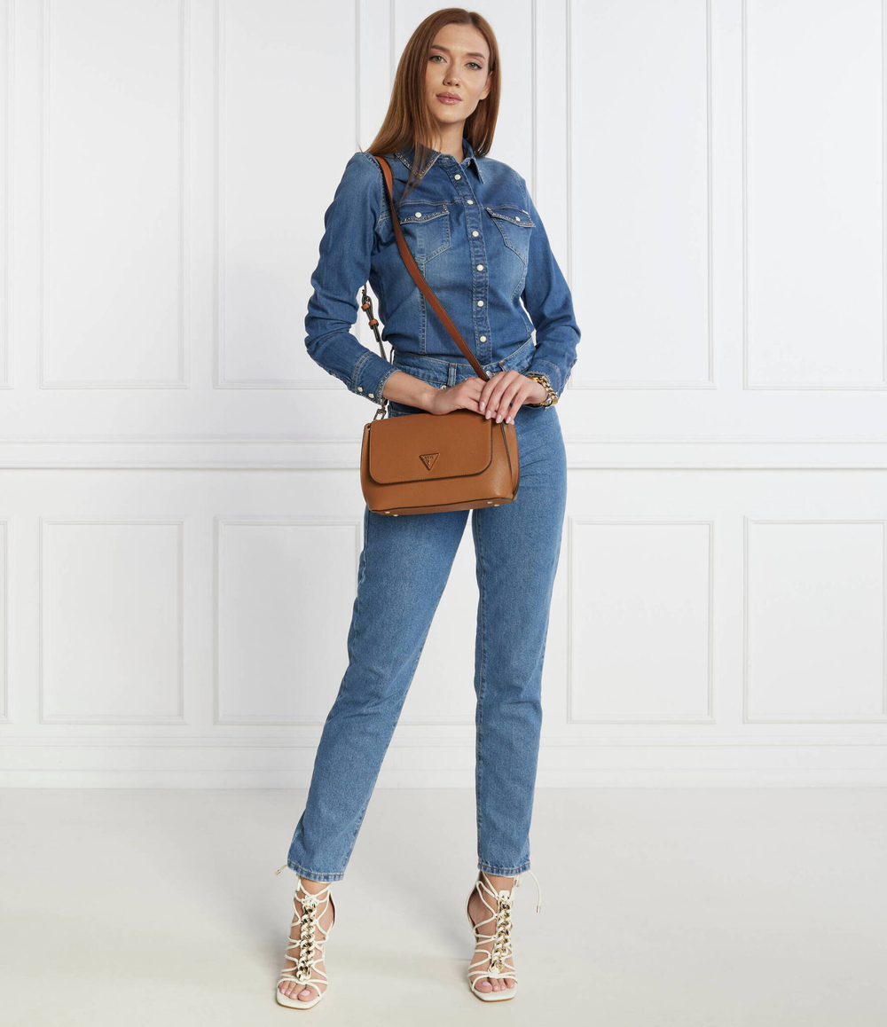 Сумка через плечо MERIDIAN FLAP Guess - коричневый(HWBG87 78200)
