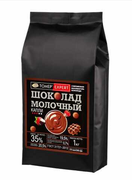 Молочный шоколад 43,6% БЕЗ САХАРА Tomer (Россия), 1 кг