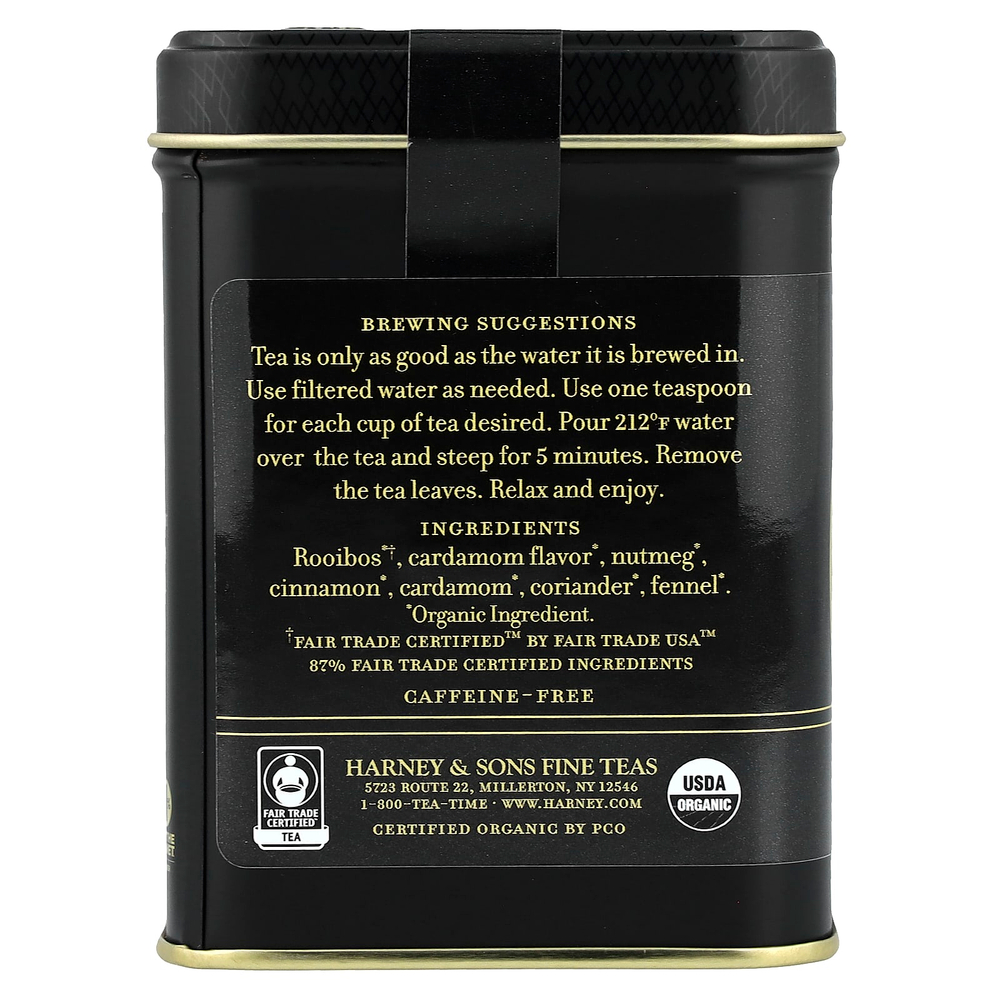 Harney & Sons, травяной чай, органический ройбуш, без кофеина, 112 г (4 унции)