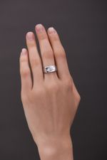 Кольцо 7 Кристаллов с топазом и шпинелью / 7 Crystals