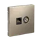 Розетка мультимедийная двойная ТВ + компьютерная RJ45, Cat 5e Systeme Electric ArtGallery Шампань GAL000589