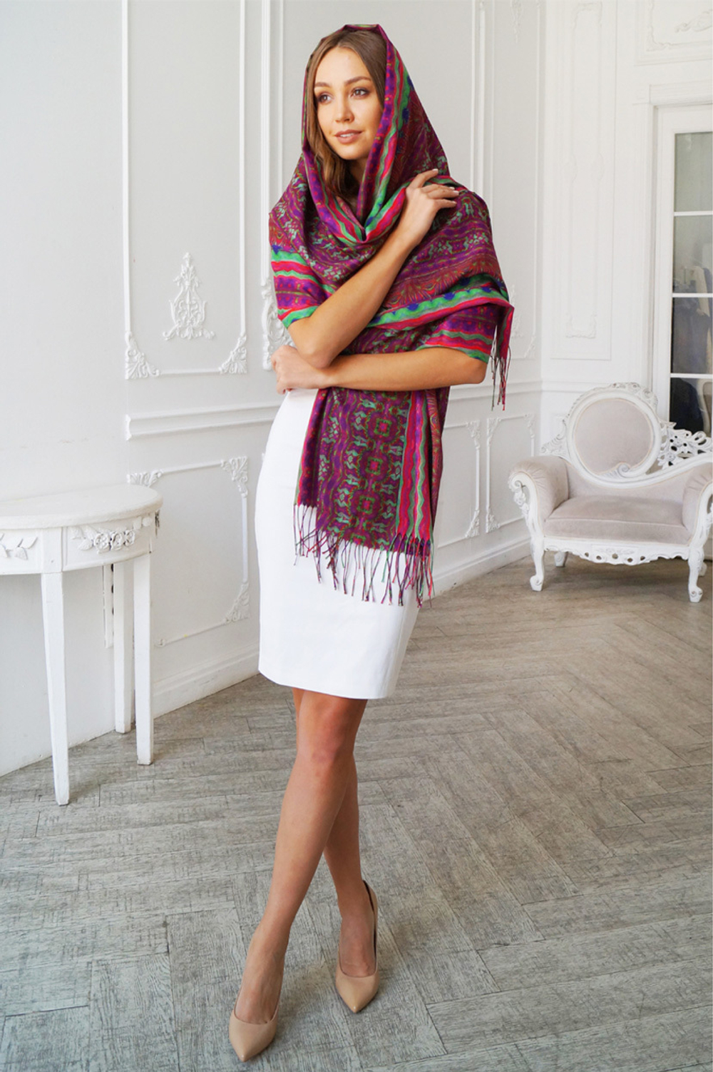 LIGVIANNI Палантин Kerchief Clover