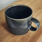 Кружка IKEA GLADELIG (ГЛАДЕЛИГ), Темно-серый, 370 мл