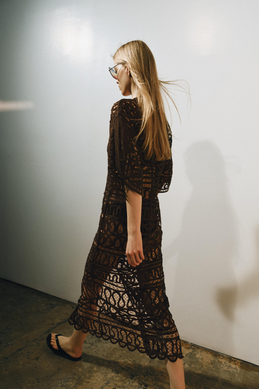 ДЛИННОЕ ПЛАТЬЕ КРОШЕ — ZW COLLECTION — ZARA