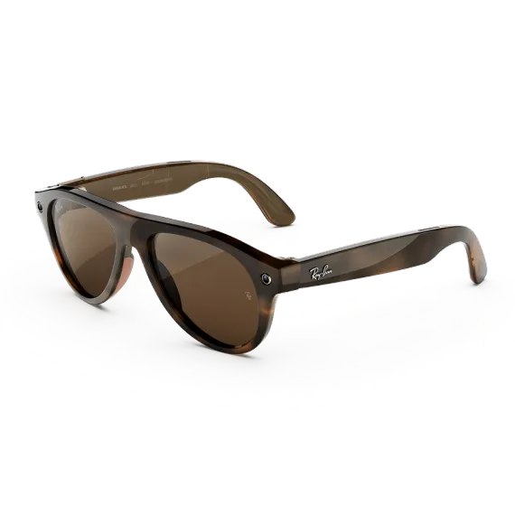 Умные очки Ray-Ban Meta Aviator Gen 3 Transparent Umber / Transitions Jade Размер 54