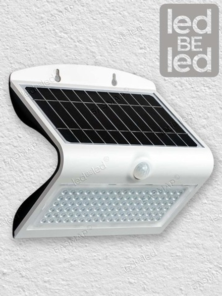 Уличный светильник на солнечной батарее с датчиком движения и света ledBEled 8W 850LM 6000К/6000К, настенный светодиодный фонарь