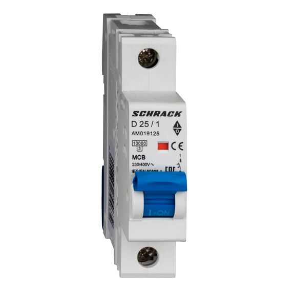 Автоматический выключатель Schrack Technik 1P D 25A 10kA Amparo AM019125--