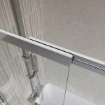 Шторка на ванну BelBagno LUCE-VF-11-100/145-C-Cr