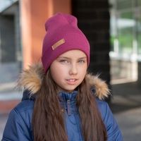 Шапка подростковая "Брусника"