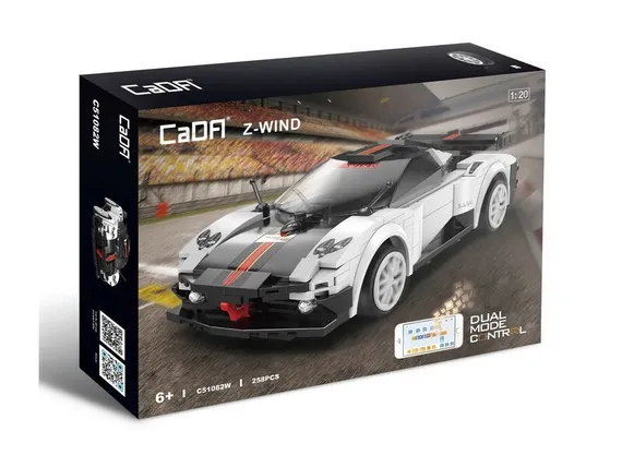Радиоуправляемый конструктор CaDA спортивный автомобиль Z-WIND 1/20 (258 деталей) C51082W