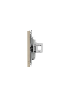 Розетка компьютерная 1-м KANT RJ45 кат.6A без шторки ванильн. марципан DKC 7015673