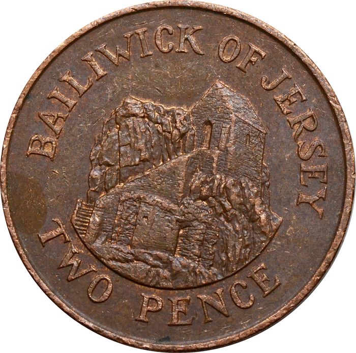 2 пенса 1983-1992 Джерси