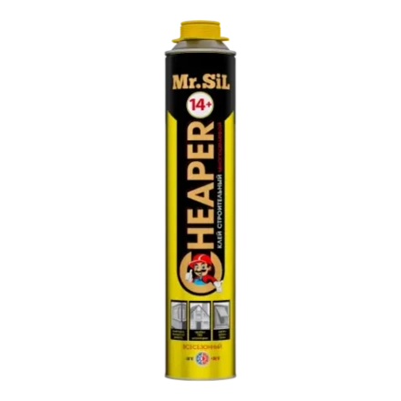 Mr.Sil Cheaper 14+ Клей-пена профессиональный 750мл (12шт/кор)